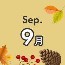 月別季節のお得プラン 9月